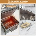thumbnail image 4 of MEDEHOO Heated Outdoor Cat House for Winer, Cat House for Outdoor Cats Insulated Feral Cat Shelter, 4 of 7