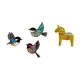 thumbnail image 5 of Escultura de pared de madera con pájaro y caballo para jardín, estudio, estantería de granja, armario de entrada, decoración del hogar, coleccionable, 5 of 8