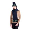 thumbnail image 3 of SAOL Aran Irish Shamrock Pom Pom Hat 100% Premium Merino Wool Warm Women`s Knitted Cap from Ireland, 3 of 3