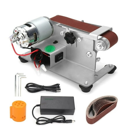 

Mini Electric Belt Sander DIY Polishing Grinding Machine Multifunctional Grinder Belt Sander Cutter Edges Sharpene Low Vibration