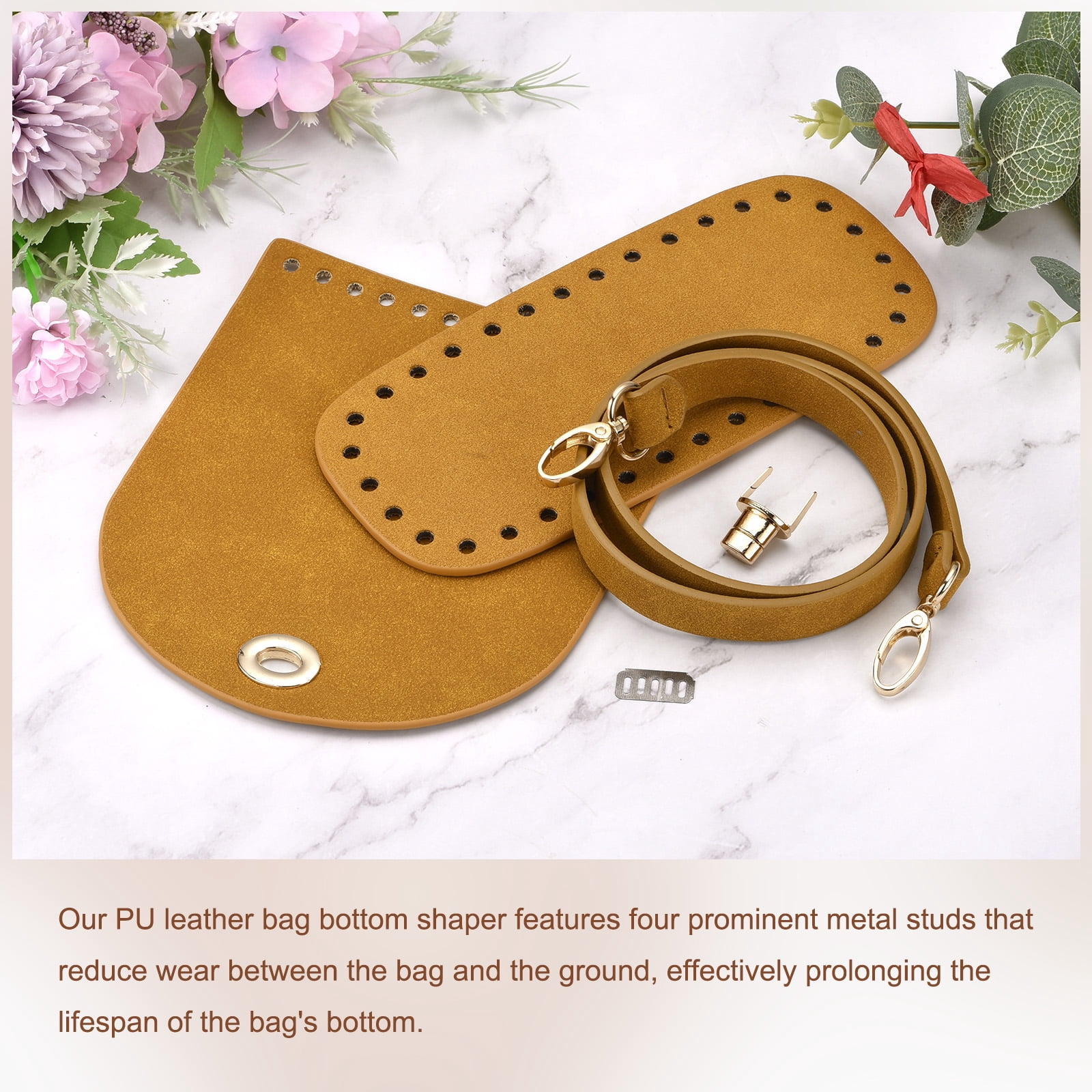 Unique Bargains Leather Bag Backpack Making Kit Purse Making Kit Bag Bottom 1