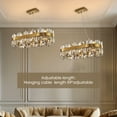 thumbnail image 4 of HOOMEDELIER 35" Modern 16-Light Oval K9 Crystal Chandelier - Gold Dimmable Pendant Light for Dining Room, Living Room & Kitchen Island, 4 of 10