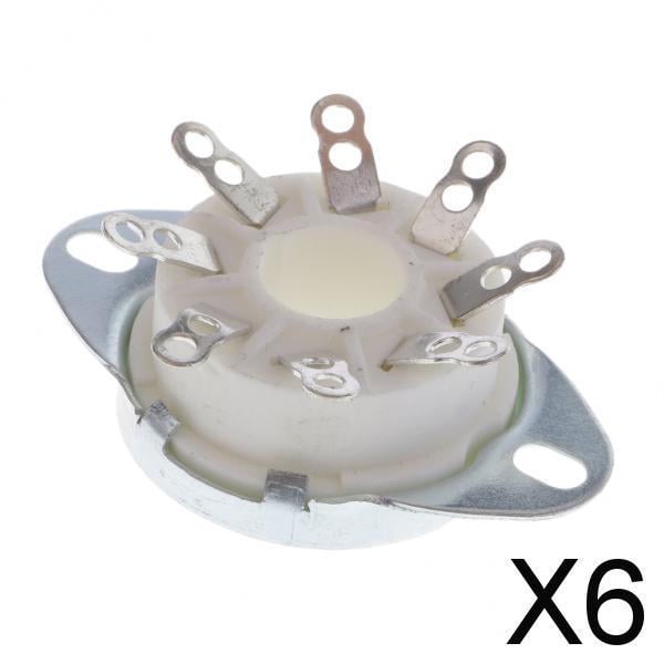 Conector para tubo de vacío Baoblaze de 3x8 pines para KT88/6550/EL34 6 piezas