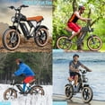 thumbnail image 5 of Electric Bike for Adults Q20,1000W 30MPH,48V 15.6AH Electric Bicycle,20"Fat Tire Mountain Bike,UL2849, 5 of 8