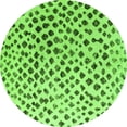 thumbnail image 1 of Ahgly Company Indoor Round Solid Green Modern Area Rugs, 7' Round, 1 of 4