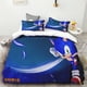 thumbnail image 4 of Juego de funda nórdica de 3 piezas con estampado de animación digital 3D de Sonic, suave, textil para el hogar, 100 % poliéster, tamaño king, regalo para adolescentes, decoración del hogar, 4 of 5