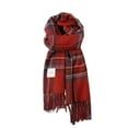 thumbnail image 3 of Aofany Winter Womens Scarf, Big Coloured Checked Soft Thick Warm Scarves Rainbow, 3 of 4