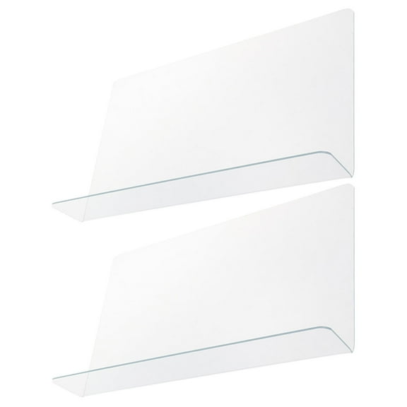 Topbathy Bath Shower Splash Guard Transparent PVC Anti-Splash Easy to Clean Toilet 2Pcs