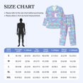 thumbnail image 2 of Mens Pajamas Set, Dreamy Colorful Fishtail Horse Button Down Long Sleeve Loungewear Sleepwear Pjs sets for Men, 2 of 5