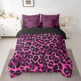 thumbnail image 2 of Feelyou Fashion Leopard Print Twin Bedding Sets 7-Piece, Girly Pink Polkadots Bedding Comforter Set, Teens Girls Women Reversible Sheet Sets, Lightweight Room Decor, 2 of 7