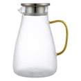 thumbnail image 2 of Large Glass Teapot Blooming Loose Tea Pot Wide Handle 2.2L for All Stovetop Only Only Teapot, 2 of 7