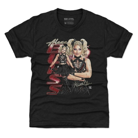 Youth 500 Level Heather Black Alexa Bliss Vintage T-Shirt