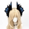 thumbnail image 3 of Hsqqdc Resin Blue Sea Siren Headband with Fish Ears and Fin Detail, 1 Piece, 3 of 7