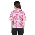 thumbnail image 5 of Moomaya WoMen's Printed Top Collar Neck Button-Down Shirt Short Sleeve Tunic, 5 of 8