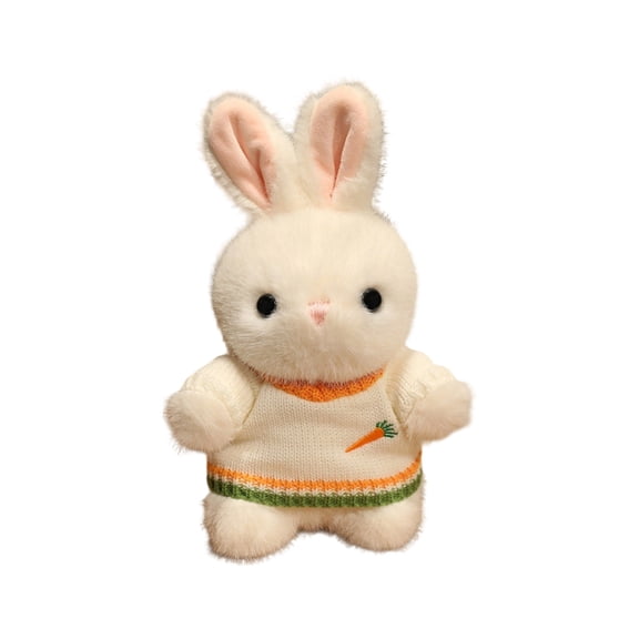 Soft Easter Bunny Plush Doll Featuring Heart Sweater Design Multiple Style Options Skin Friendly Plush Material Ideal For Bedroom Decoration And Festive Easter Display