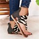 thumbnail image 4 of Zapatos con clip de verano para mujer Sandalias cómodas con cremallera Pisos Sandalias de playa informales Wmkox8yii  shjk265, 4 of 7