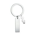 thumbnail image 3 of Ohmyroo Stainless Steel Keychain Pendant Carving Name Long Strip Doll Combination Decor Gift, 3 of 6