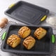 thumbnail image 5 of KDJ 11 Inch Silicone Square Cake Pan, Nonstick Baking Tray for Brownies Bread Mousse, Easy Release & Clean, Heat Resistant Bakeware for Birthday Cakes Cheesecakes Coffee Cake, 5 of 10