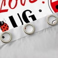 thumbnail image 4 of Feelyou Cartoon Ladybug Animal Blackout Curtains Set of 2 (52x84 Each) for Kids, Black Red Polka Dots Window Curtains, Kawaii Animal Curtains and Drapes, Black Out Curtains Decor, 4 of 6