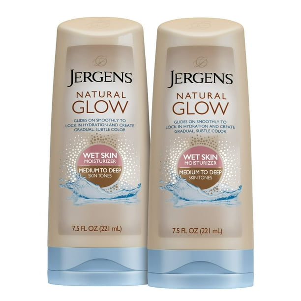 Loción autobronceadora Jergens Natural Glow de 225 ml (2 unidades)