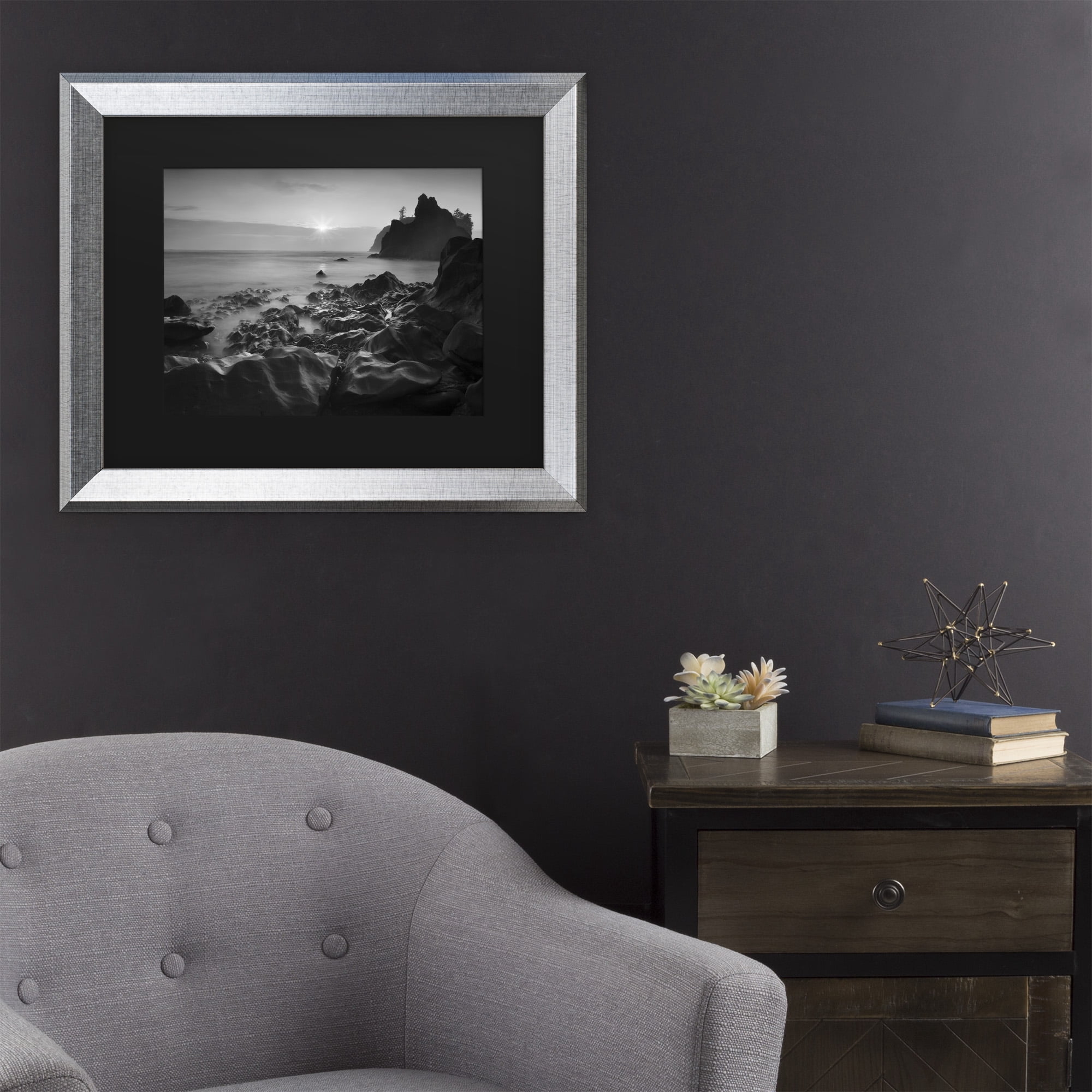 Trademark Fine Art 'Sunset at Ruby Beach' Canvas Art by Moises Levy