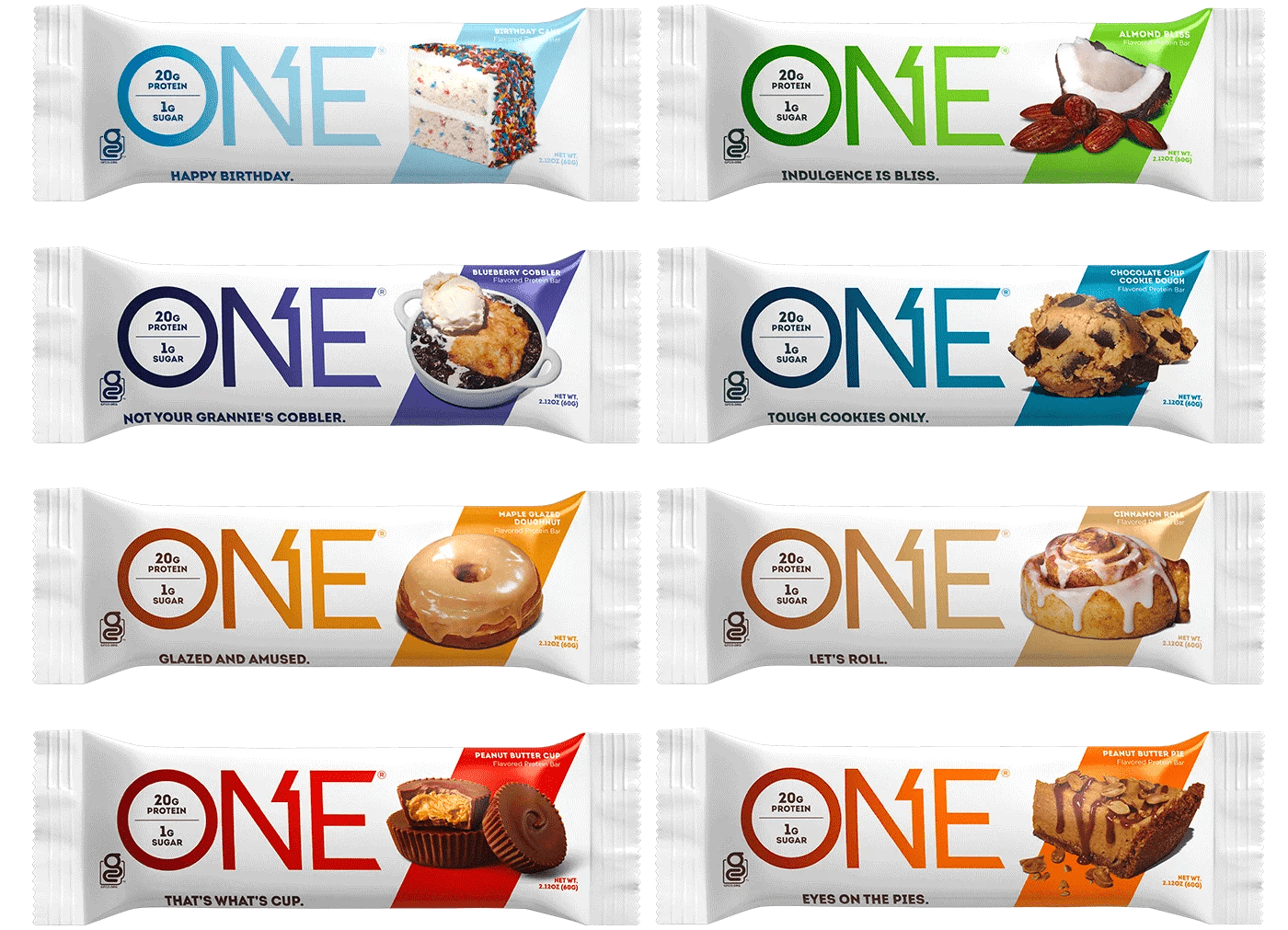 ONE Brands Protein Supplement Bar, Blueberry Cobbler, 20g Protein, 12 Count