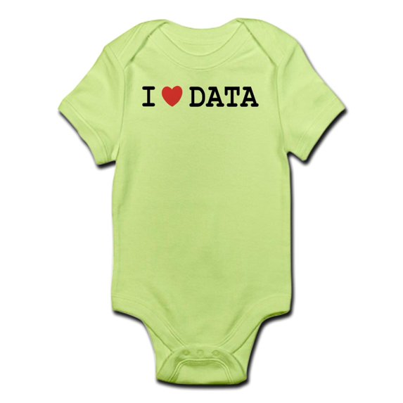 CafePress - I Heart Data Infant Bodysuit - Baby Light Bodysuit