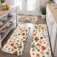 thumbnail image 2 of Red Mushroom Rainbow Light Pattern Kitchen Rugs Sets Of 3,Kitchen Runner Rugs Non Skid Washable,Decorative Kitchen Floor Mats for Kitchen,Sink,Laundry,17"x30"+ 17"x47" + 17"x59", 2 of 6