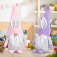 thumbnail image 4 of Gnomo de conejito de Pascua, decoración navideña de primavera, gnomos de felpa de Tomte suecos hechos a mano, 4 of 5