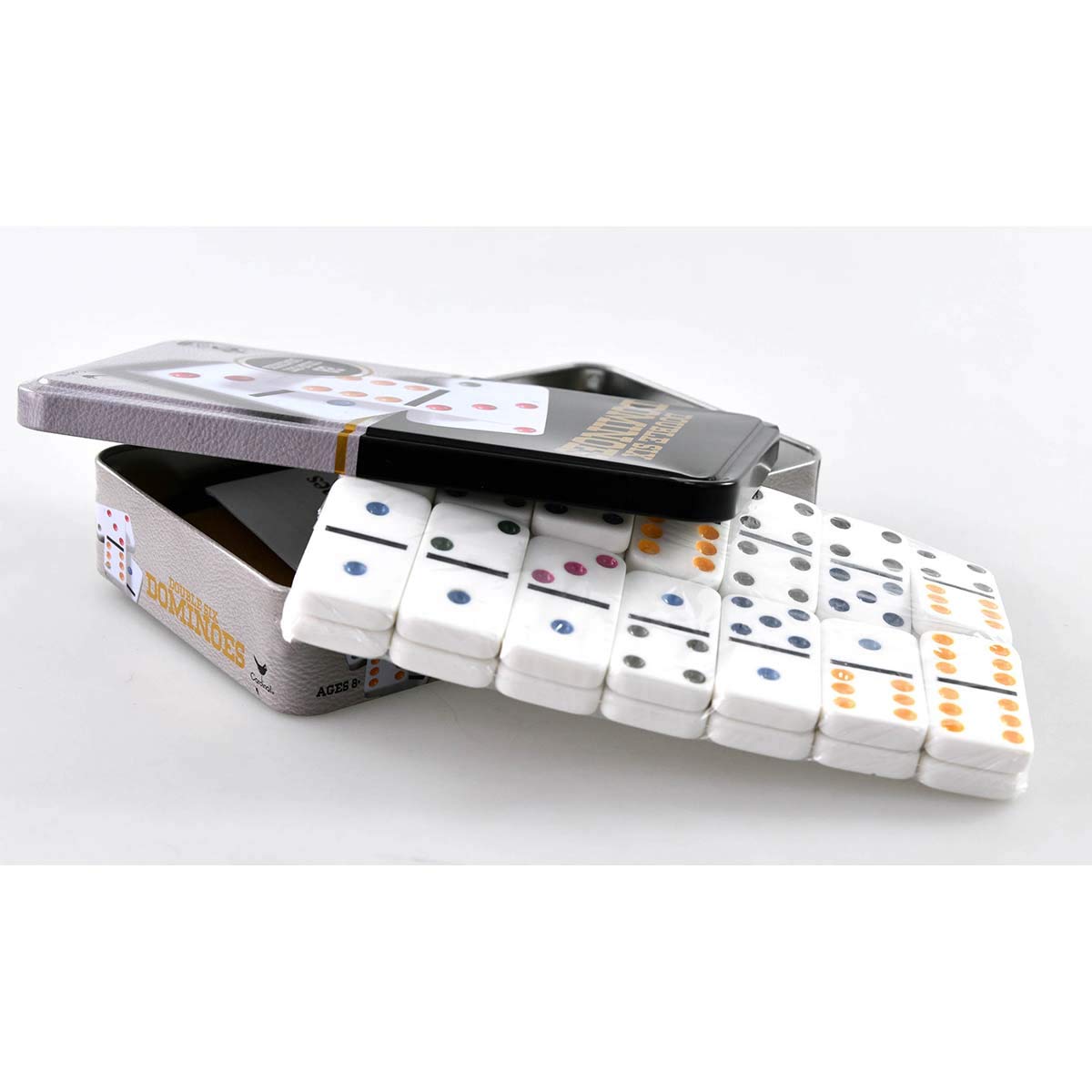 Cardinal Double Six Color Dot Dominoes photo 2