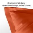 thumbnail image 4 of Kelnaro 2 Pack Microfiber Pillow Shams - Ultra Soft Breathable 20"x30" Sham Covers with Envelope Closure - Queen Size - Burnt Orange, 4 of 5
