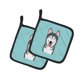 thumbnail image 1 of ""Caroline'S Treasures Par De Agarraderas Para Ollas Checkerboard Blue Alaskan Malamute Bb1156Pthd 7.5Hx7.5W Multicolor"", 1 of 1