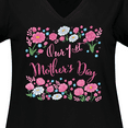 thumbnail image 4 of Inktastic Our First Mother's Day-Roses and Daisies Women's Plus Size V-Neck T-Shirt, 4 of 5