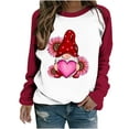 thumbnail image 2 of Jacenvly Women Valentine's Day Tunics Plaid Love Heart Graphic Long Sleeve Tee Shirts Loose Fit Casual Tunic Tops with Pockets New Style Birthday Gifts for Women Items for Women, 2 of 3