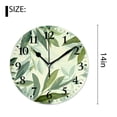 thumbnail image 2 of 14 Inch Wall Clock Battery Operated Silent Clock Decorative for Office, Kitchen, Outdoor, Living Room，Spring Summer Nature Tropical Plant Stunning, 2 of 4