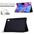 thumbnail image 2 of SaniMore Stand Case for iPad 10th Generation 10.9" 2022, PU Leather Anti-scratch/Anti-shock [Auto Wake/Sleep + Slot Holder + Anti-slip Strip + Flip Kickstand] Stylish Pattern, D-Petal, 2 of 8