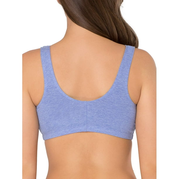 Fruit of the Loom Women's Comfort Cotton Blend Front Close Sports Bra 96014  48 Sand at  Women's Clothing store