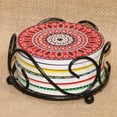 thumbnail image 3 of Posavasos de Mandala en 3D de cerámica almohadillas de taza de regalos de cumpleaños de bienvenida Decoración de del comedor estilo 1, 3 of 8