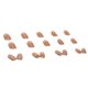 thumbnail image 1 of 24 Uds uñas postizas dulces perlas de cristal cubierta completa uñas Midi decoración adecuada para niñas hadas usable, 1 of 2
