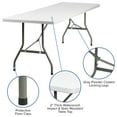 thumbnail image 3 of Flash Furniture Kathryn 8-Foot Granite White Plastic Folding Table, 3 of 12