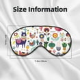 thumbnail image 4 of Uemuo Alpaca Flower Pattern Sleep Eye Mask - Light Blocking Sleep Mask Blocking Out Light Perfectly, Soft and Comfortable Night Eye Mask, Eye Blinder, 4 of 7