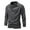 Dark Gray, variant on KyCheLot Men's Cotton Undershirt Long Sleeve Ruched Collar Pullover Pocket Soft Plus Size Tshirts