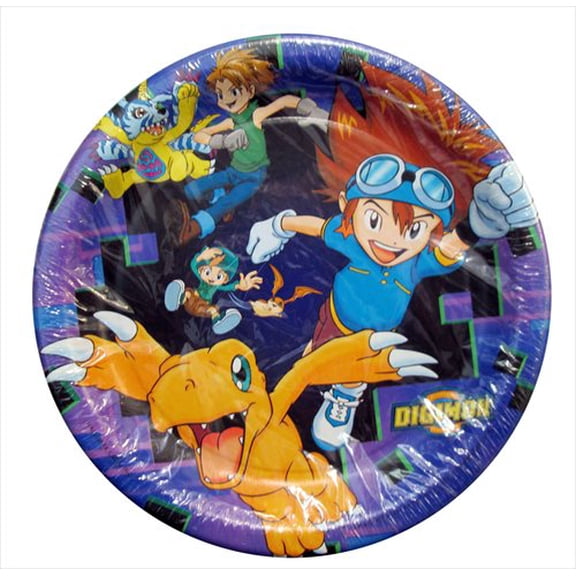 Digimon Large Paper Plates (8ct)