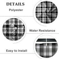 thumbnail image 4 of Black and White Buffalo Plaid Shower Curtain for Bathroom Decor Rustic Farmhouse Plaid Checkered Shower Curtains Set for Bath Decoration with Hooks 72x84 Inch Waterproof Fabric Bath Curtains, 4 of 6