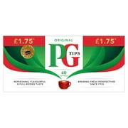 PG Tips 40 Original Tea Bags 116g (pack of 2)