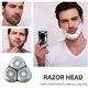 thumbnail image 3 of 2X para Afeitadoras EléCtricas S101, Reemplazo de Cuchilla, Recortadora de Barba, Maquinilla de Afeitar, Cabezal de Repuesto para Afeitado de Cabello, Azul + Plateado, 3 of 5