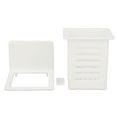 thumbnail image 1 of Estante de drenaje para baño, plástico adhesivo, impermeable, pequeño organizador de cesta de ducha de pared, 1 of 14