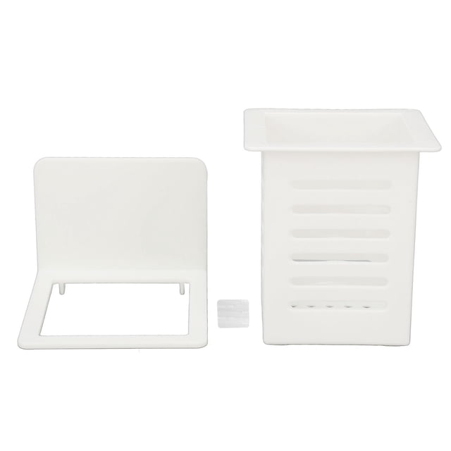 Estante de drenaje para baño, plástico adhesivo, impermeable, pequeño organizador de cesta de ducha de pared