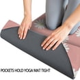 thumbnail image 3 of Pink Daisy Flower White Blooms Pattern Hot Yoga Mat Towel Non Slip for Hot Yoga - Quick-Drying Yoga Mat Cover with 4 Corner Pockets with Travel Bag - Hot Yoga Towel Non Slip 70"x26", 3 of 6