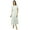 White, variant on Bimba Women's Floral Smocked Waist Cotton Maxi Summer Chic Dress